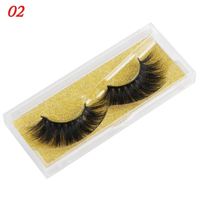 Mink Eyelashes 25mm Wispy Fluffy Lashes