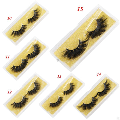 Mink Eyelashes 25mm Wispy Fluffy Lashes