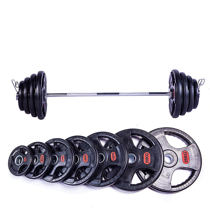 Gym Weightlifting Barbell Rubber Barbell
