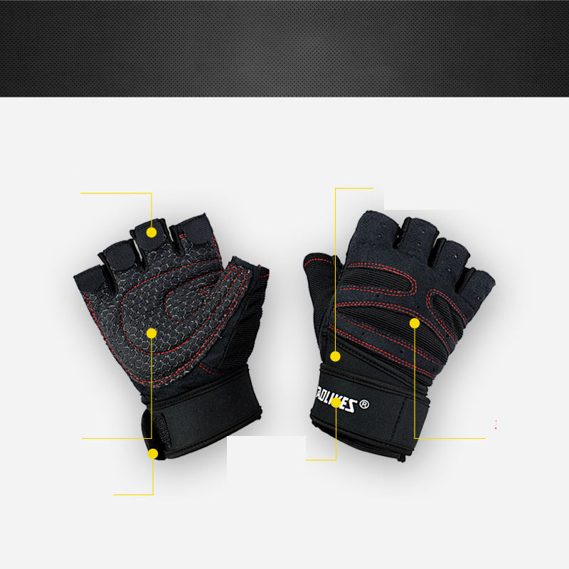 Weightlifting Half-Finger Gloves Training Gym Breathable Non-Slip