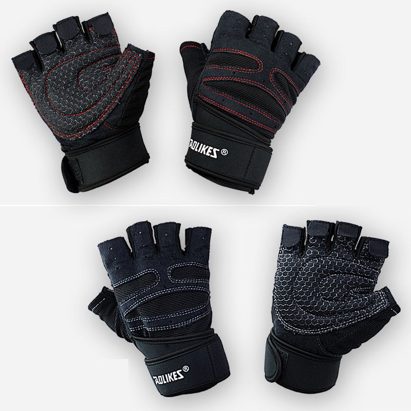 Weightlifting Half-Finger Gloves Training Gym Breathable Non-Slip