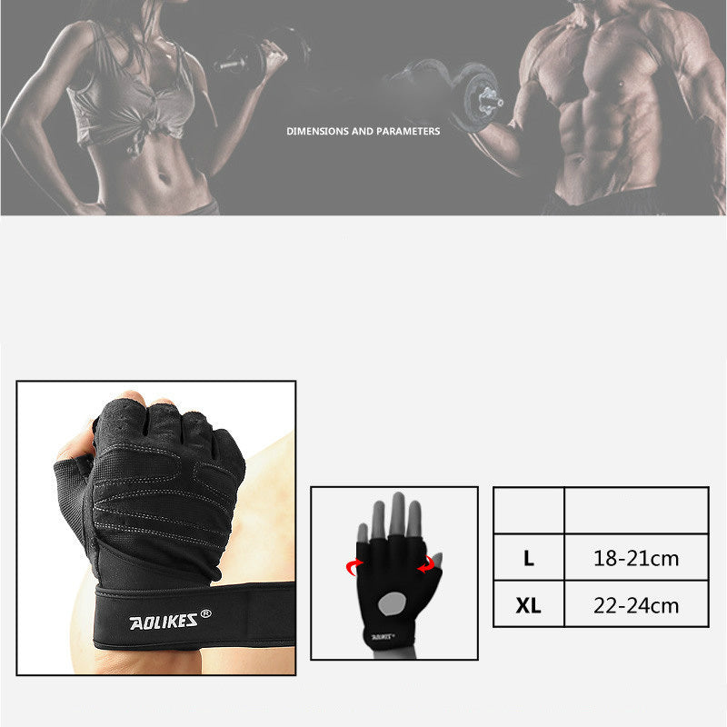 Weightlifting Half-Finger Gloves Training Gym Breathable Non-Slip