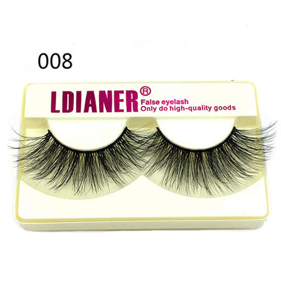 Mink Eyelashes 25mm Wispy Fluffy Lashes