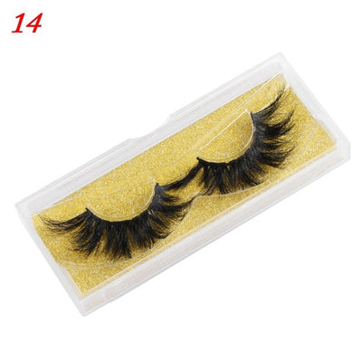 Mink Eyelashes 25mm Wispy Fluffy Lashes