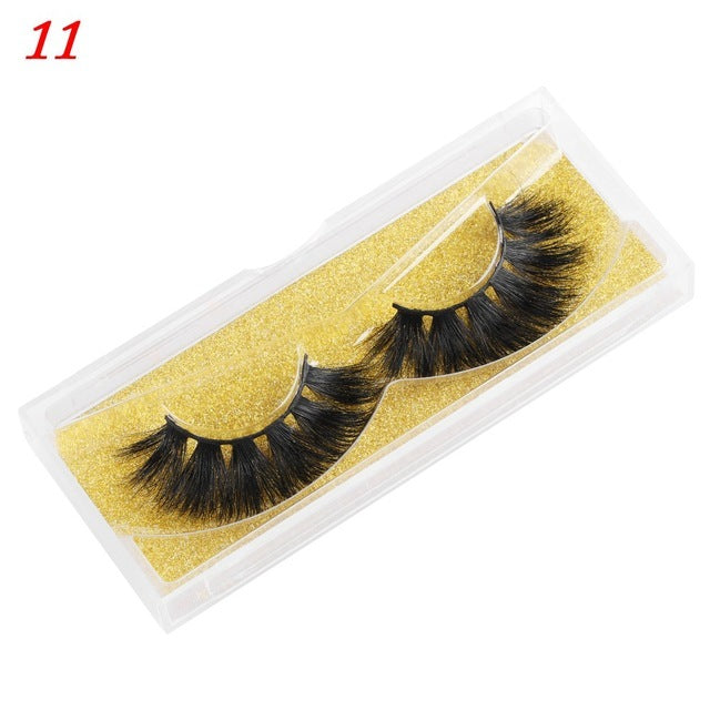Mink Eyelashes 25mm Wispy Fluffy Lashes