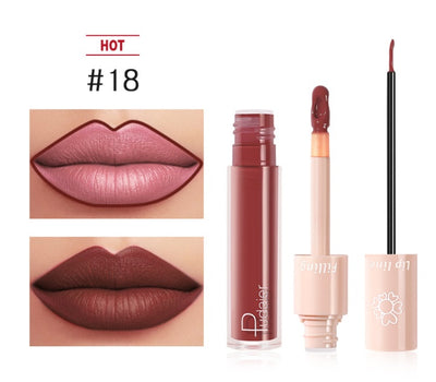 Pudgier Dual Lipstick Lip Gloss Liquid Lipstick