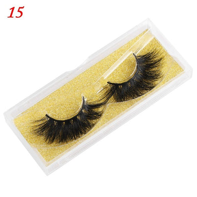 Mink Eyelashes 25mm Wispy Fluffy Lashes