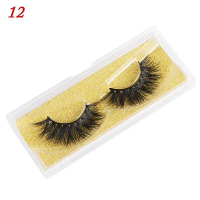 Mink Eyelashes 25mm Wispy Fluffy Lashes
